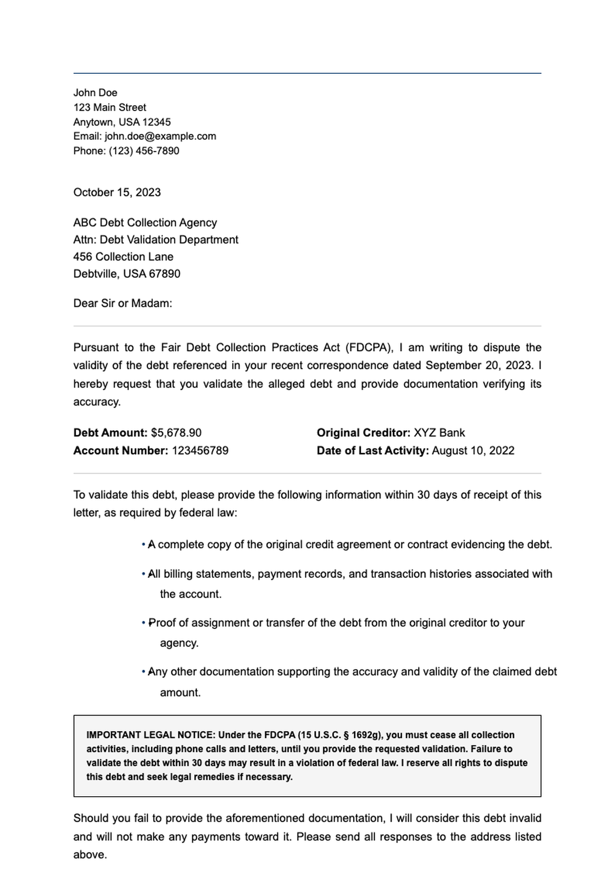 Debt validation letter vs debt verification letter comparison infographic_variant_1